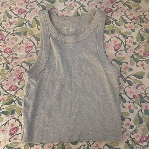 Aerie Heather Gray Ribbed Tank Top